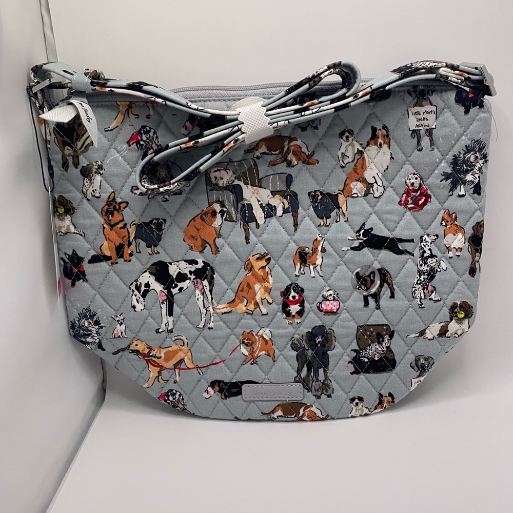 “Vera Bradley” Bucket Crossbody Bag in Cotton- (NWT) “Dog Show”Pattern - Picture 13 of 13